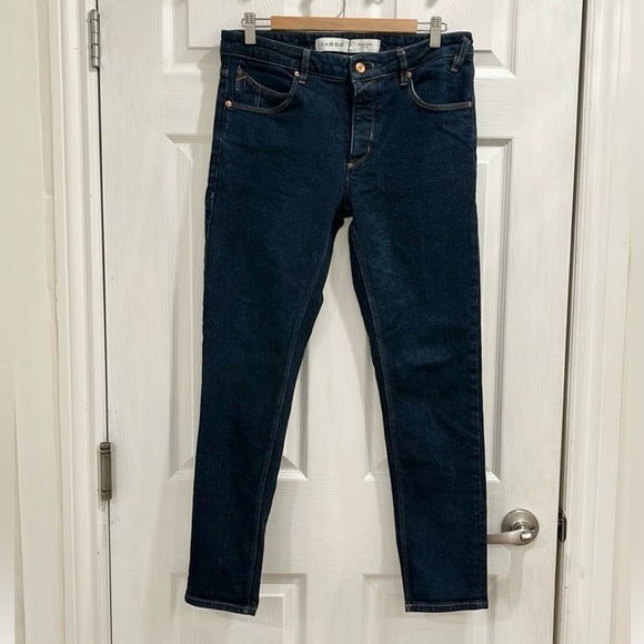 GABBA Rey Slim Fit Dark Denim Jeans - Picture 4 of 16